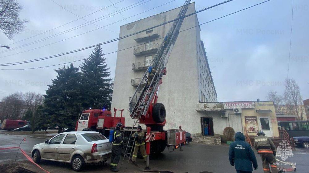 В гостинице «Русь» города Старый Оскол ликвидировали условный пожар