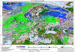 Обзор погодных условий в Европейском регионе в период с 25 по 27 января 2025 г.