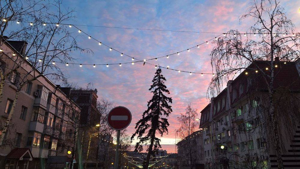 Красивый закат в Белгороде