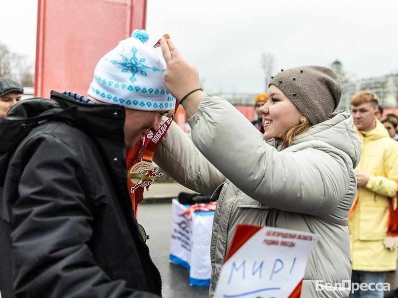 На новогодний забег в Белгороде вышли около 50 человек