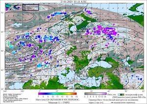 Обзор погодных условий в Европейском регионе в период с 25 по 27 января 2025 г.