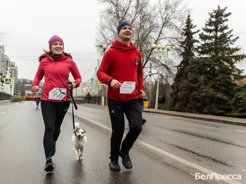 На новогодний забег в Белгороде вышли около 50 человек