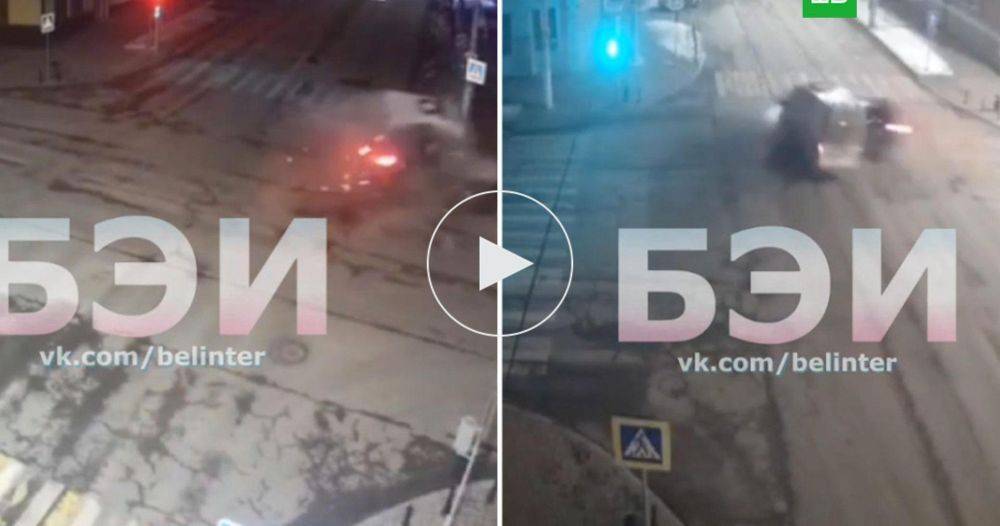 Момент смертельного ДТП со скорой в Белгороде попал на видео