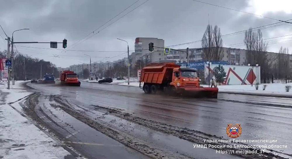 Внимание, водители. В связи с прогнозируемыми осадками в виде снега , которые будут идти в течение дня и ночи, просим вас быть внимательными на дороге На проезжей части работает снегоуборочная техника, которую сопровождают...