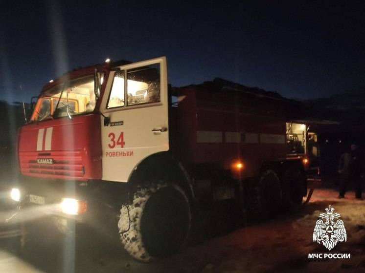 Летняя кухня сгорела в селе Ржевка Белгородской области