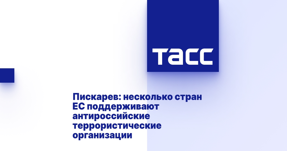 Пискарев: несколько стран ЕС поддерживают антироссийские террористические организации