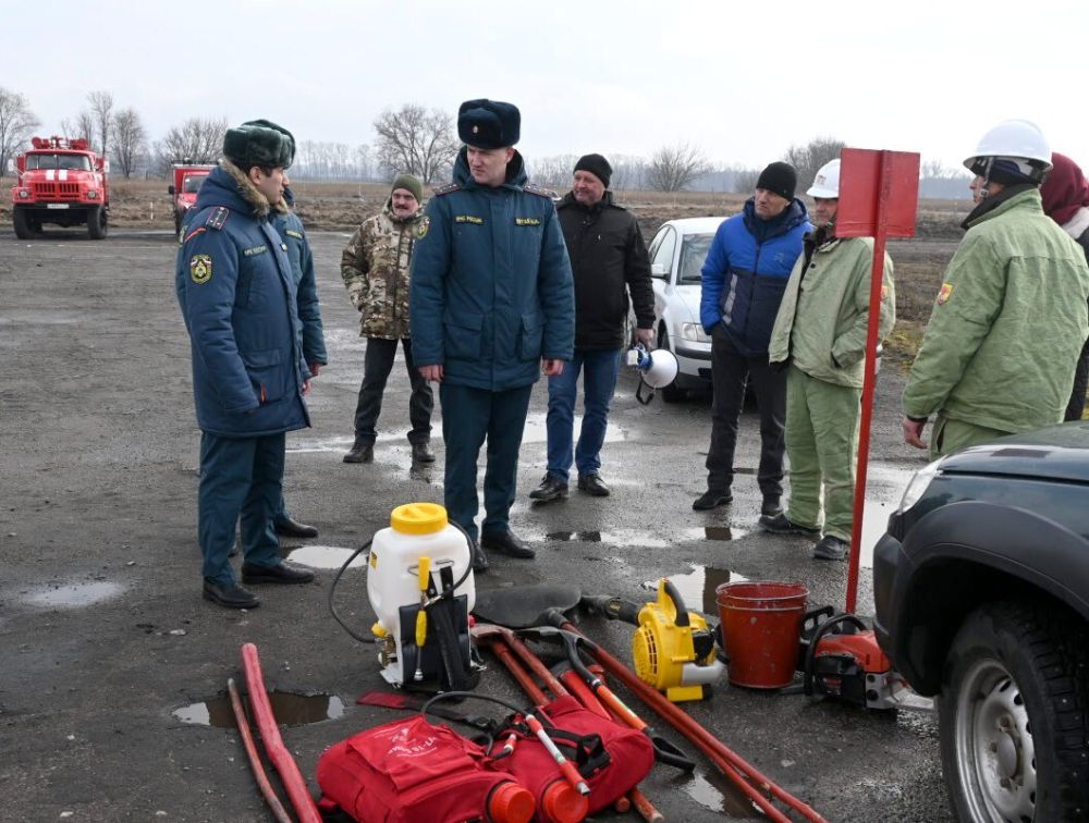 В нашем районе прошёл смотр сил и средств по готовности к пожароопасному периоду