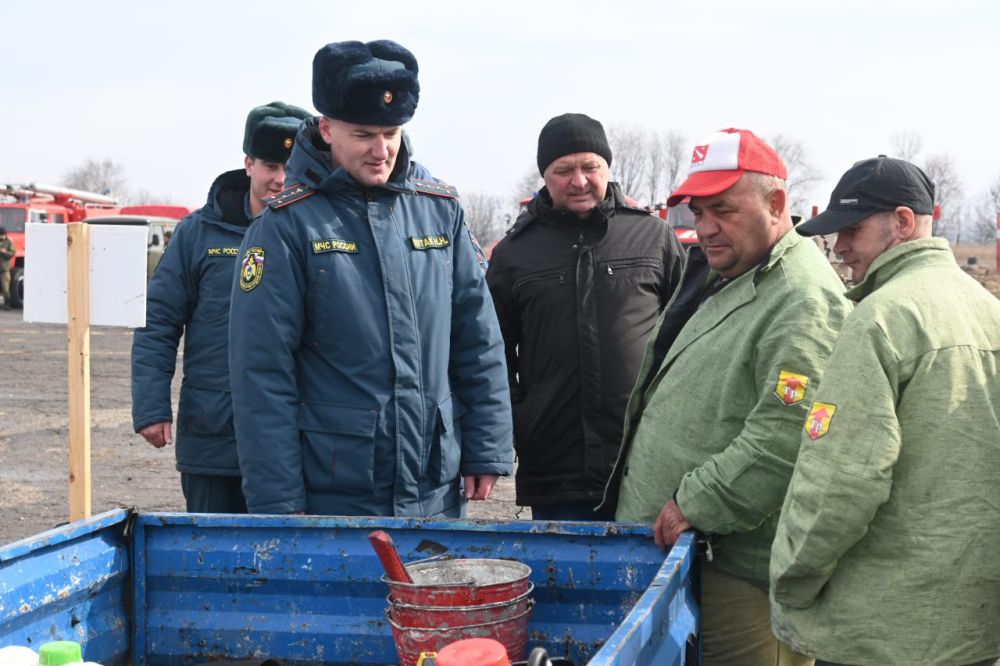 В нашем районе прошёл смотр сил и средств по готовности к пожароопасному периоду