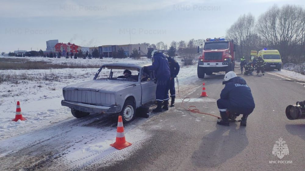 Тренировались в ликвидации условного ДТП