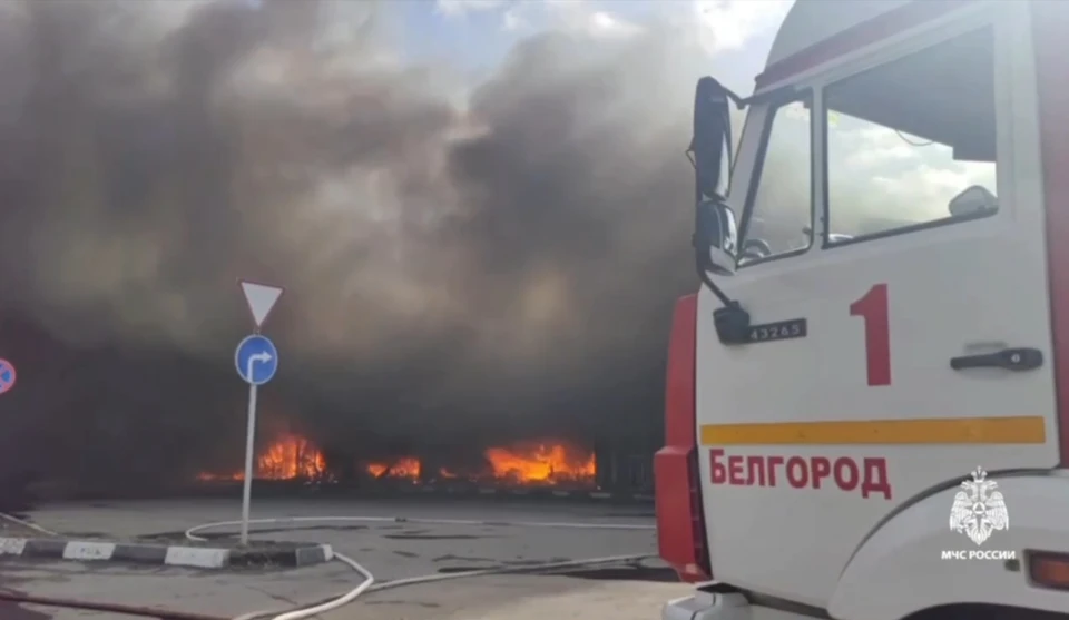 Большой пожар в Разумном Белгородского района удалось локализовать0