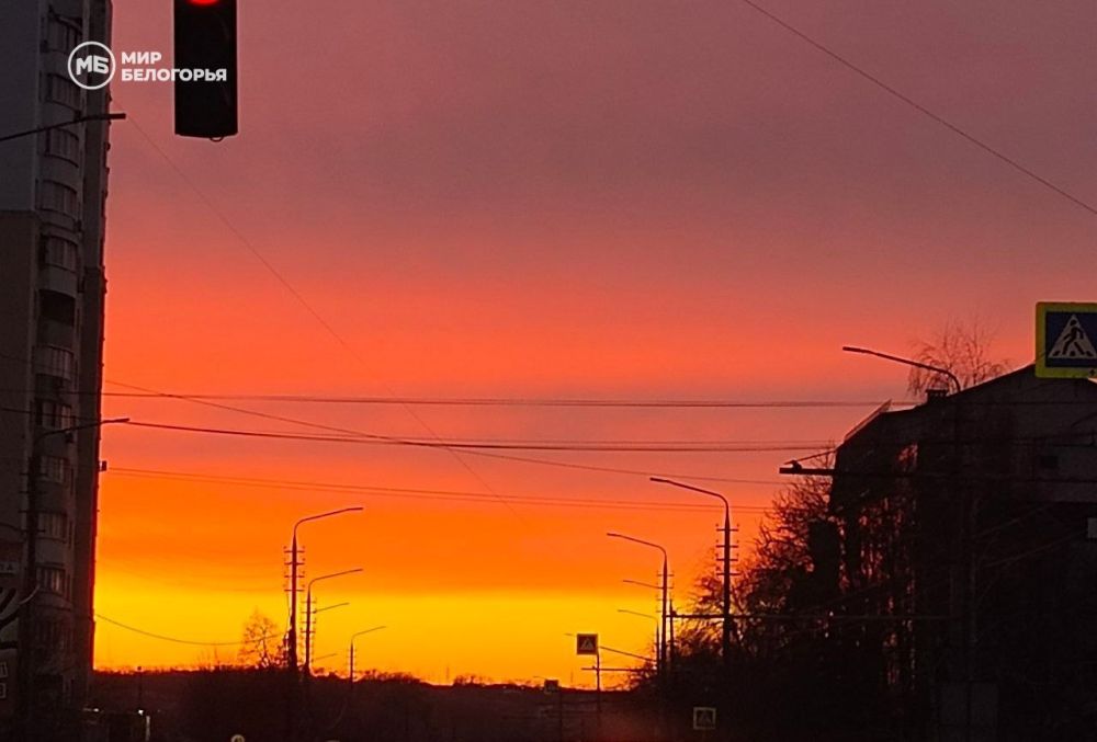 Вчерашний закат в Белгороде