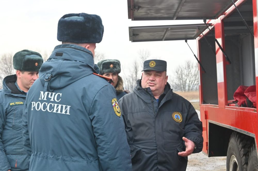 В нашем районе прошёл смотр сил и средств по готовности к пожароопасному периоду