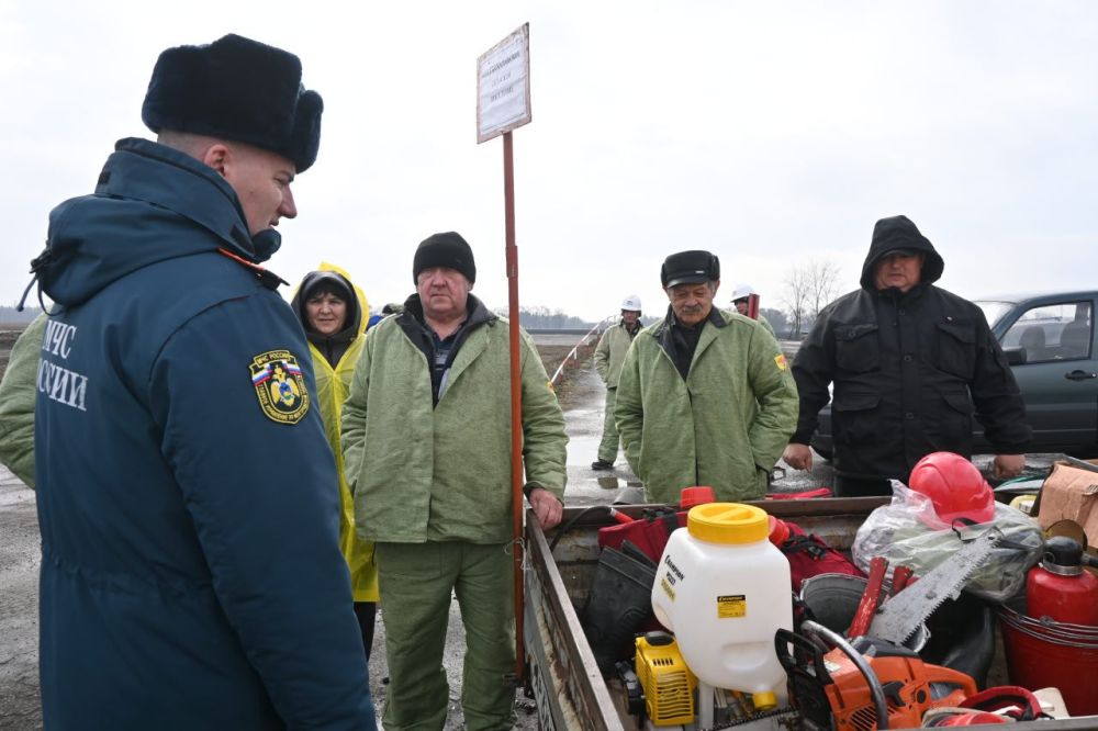 В нашем районе прошёл смотр сил и средств по готовности к пожароопасному периоду