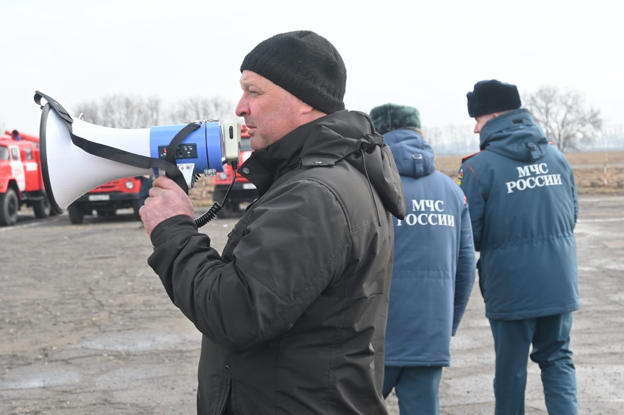 В нашем районе прошёл смотр сил и средств по готовности к пожароопасному периоду